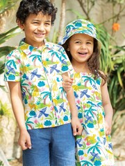 Frugi All-Over Jaguar Print White Dress - Image 1 of 6