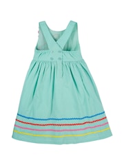 Frugi Green Parrot Party Dress - Image 3 of 6