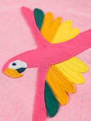 Frugi Pink Parrot T-Shirt - Image 2 of 4