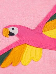 Frugi Pink Parrot T-Shirt - Image 3 of 4