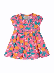 Frugi Girls Pink Dress - Image 5 of 5