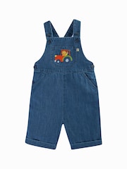 Frugi Blue Tractor Dungarees - Image 2 of 6