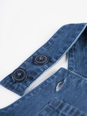 Frugi Blue Tractor Dungarees - Image 4 of 6