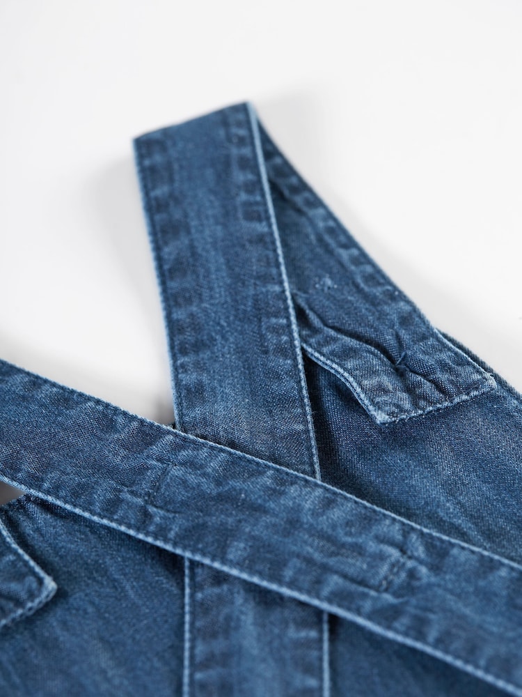 Frugi Blue Tractor Dungarees - Image 6 of 6