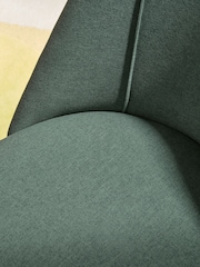 MADE.COM Set of 2 Bay Green and Oak Legs Lule Non Arm Dining Chairs - Image 2 of 5