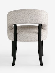 Clarke and Clarke Set of 2 Pokot Stone Remi Arm Dining Chairs - Image 4 of 7