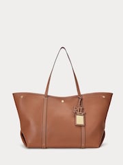 Lauren Ralph Lauren Pebbled Leather Large Emerie Tote Bag - Image 2 of 11