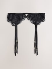 Black Lace Suspender Belt - Image 7 of 9
