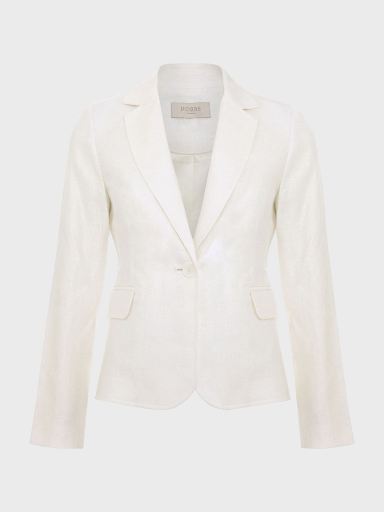 Hobbs Cream Petite Blake Jacket - Image 5 of 5