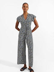 Hobbs Blue Eden Jersey Jumpsuit - Image 1 of 4