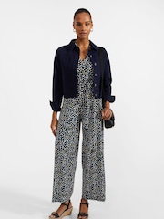 Hobbs Blue Eden Jersey Jumpsuit - Image 3 of 4