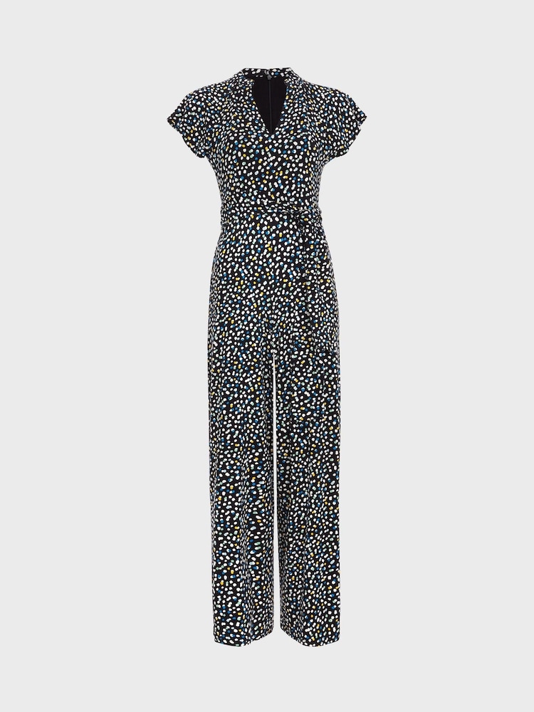 Hobbs Blue Eden Jersey Jumpsuit - Image 4 of 4