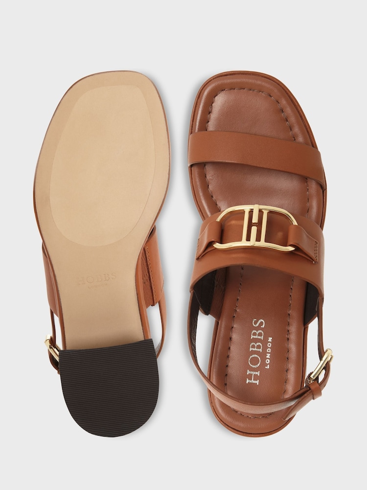 Hobbs Brown Heeled Nell Sandals - Image 2 of 4