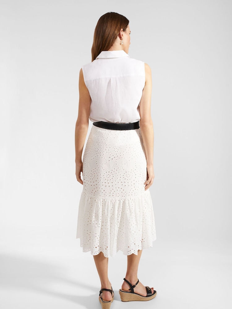 Hobbs White Jemma Skirt - Image 2 of 4 Hobbs White Jemma Skirt - Image 2 of 4