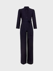 Hobbs Blue Petite Ceira Jumpsuit - Image 3 of 3