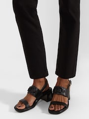 Hobbs Black Heeled Nell Sandals - Image 3 of 4