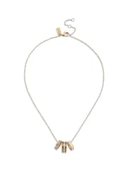 COACH Gold Tone Signature Rondelle Pendant Necklace - Image 2 of 4