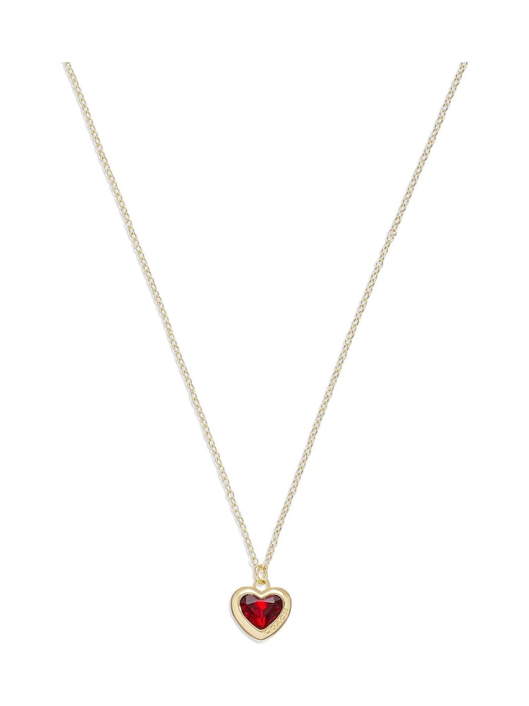 COACH Gold Tone Heart Pendant Necklace - Image 1 of 4