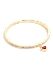 COACH Gold Tone Heart Charm Bangle - Image 1 of 3