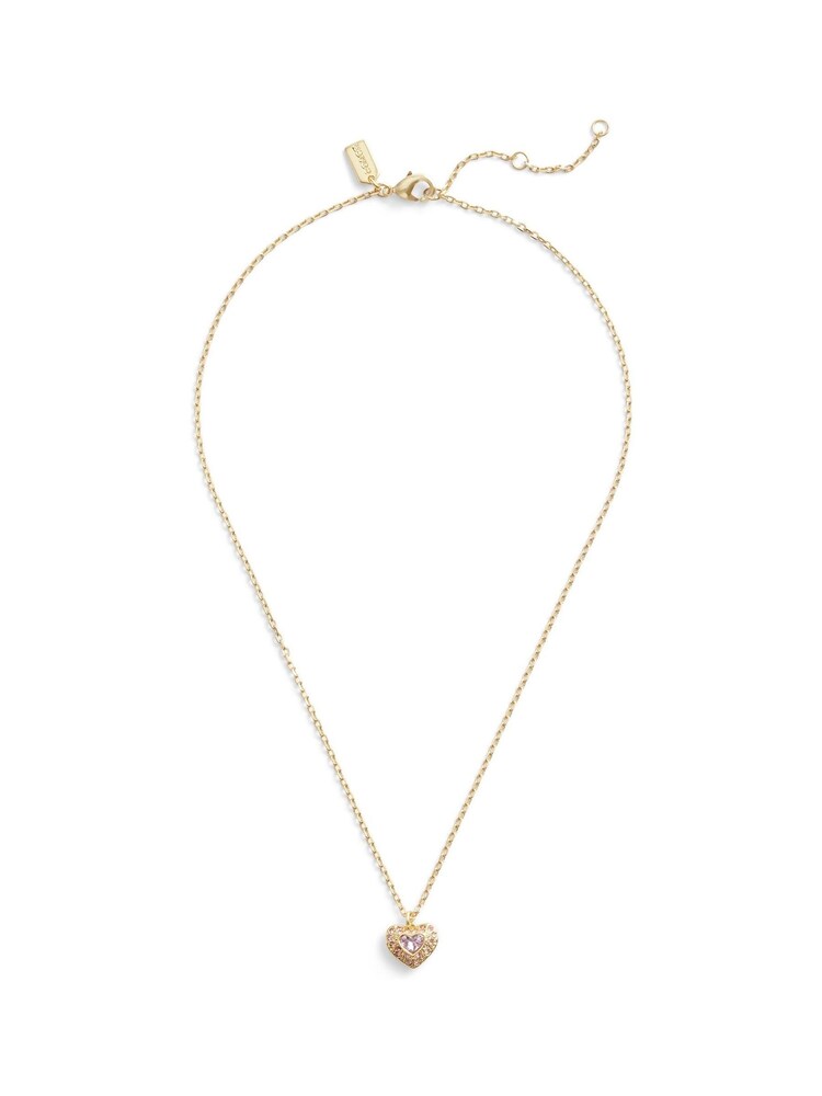 COACH Gold Tone Heart Pendant Necklace - Image 2 of 2