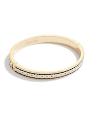 COACH Gold Tone Signature Bangle Bracelet - Image 1 of 3