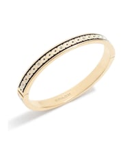 COACH Gold Tone Signature Bangle Bracelet - Image 2 of 3