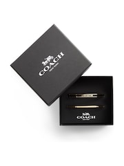 COACH Gold Tone Signature Duo Bangle Boxed Set - Image 1 of 3
