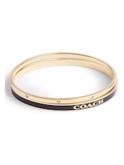 COACH Gold Tone Signature Duo Bangle Boxed Set - Image 3 of 3