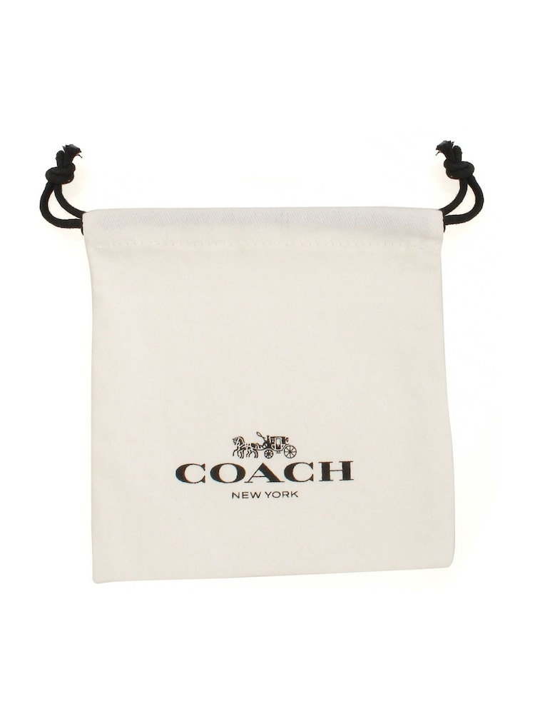 COACH Silver Signature Sculpted C Bangle Bracelet - Image 3 of 3