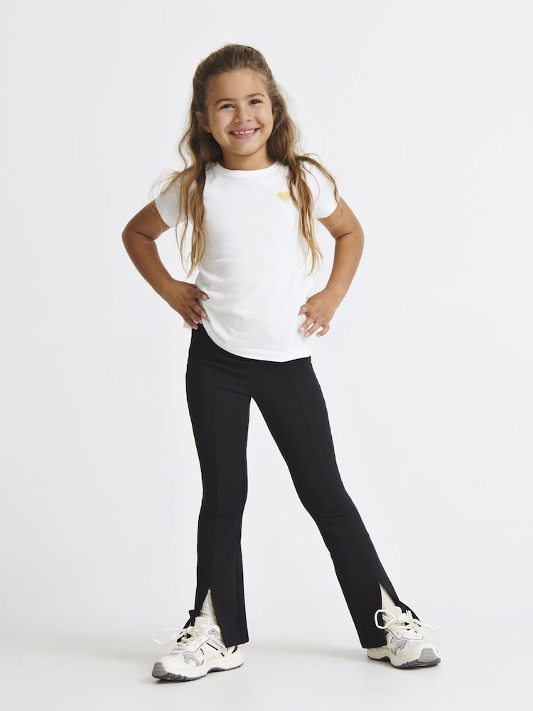 ONLY KIDS Jersey Flared Split Leggings - Image 1 of 3 ONLY KIDS Jersey Flared Split Leggings - Image 1 of 3