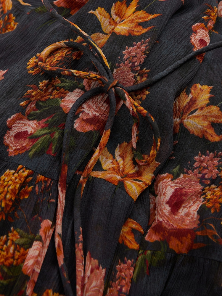 Paige Silk Georgette Floral Print Maxi Dress - Image 2 of 5
