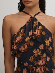 Paige Silk Georgette Floral Print Maxi Dress - Image 3 of 5