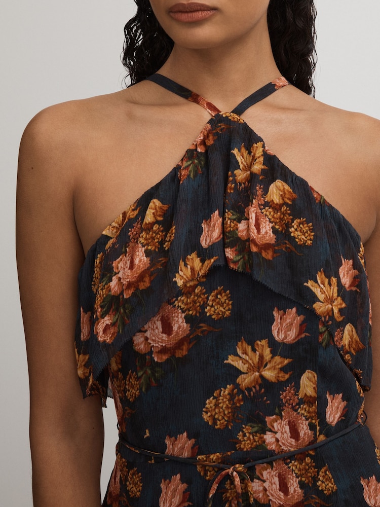 Paige Silk Georgette Floral Print Maxi Dress - Image 3 of 5