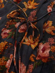 Paige Silk Georgette Floral Print Maxi Dress - Image 5 of 5
