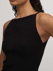 Paige Ribbed Boat Neck Top - Image 3 of 5