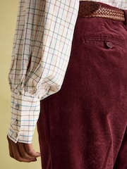 Joules Harper Check Cotton Tie Neck Blouse - Image 6 of 6