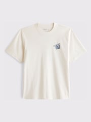Abercrombie & Fitch White City Back Graphic T-Shirt - Image 1 of 3