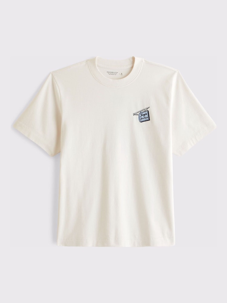 Abercrombie & Fitch White City Back Graphic T-Shirt - Image 1 of 3