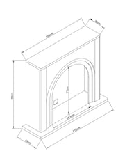 Natural Arches Fire Surround - Image 8 of 8