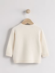 White Knitted Baby Cardigan - Image 2 of 9