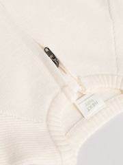 White Knitted Baby Cardigan - Image 4 of 9