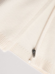 White Knitted Baby Cardigan - Image 6 of 9