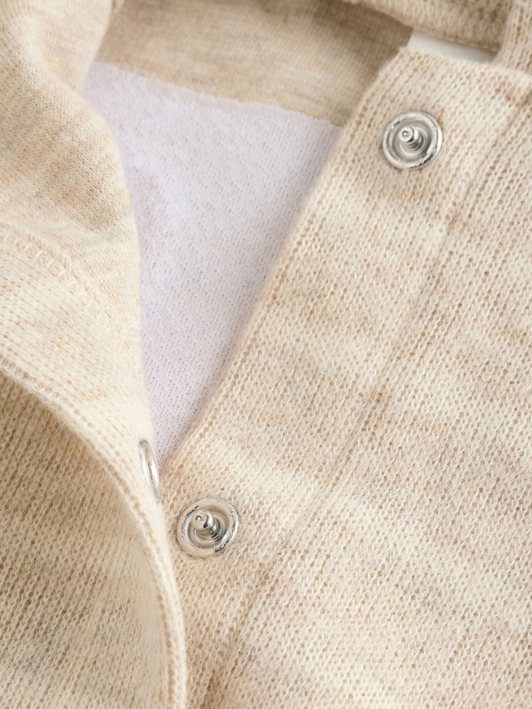 Neutral Striped Slogan Baby Jacket - Image 6 of 9