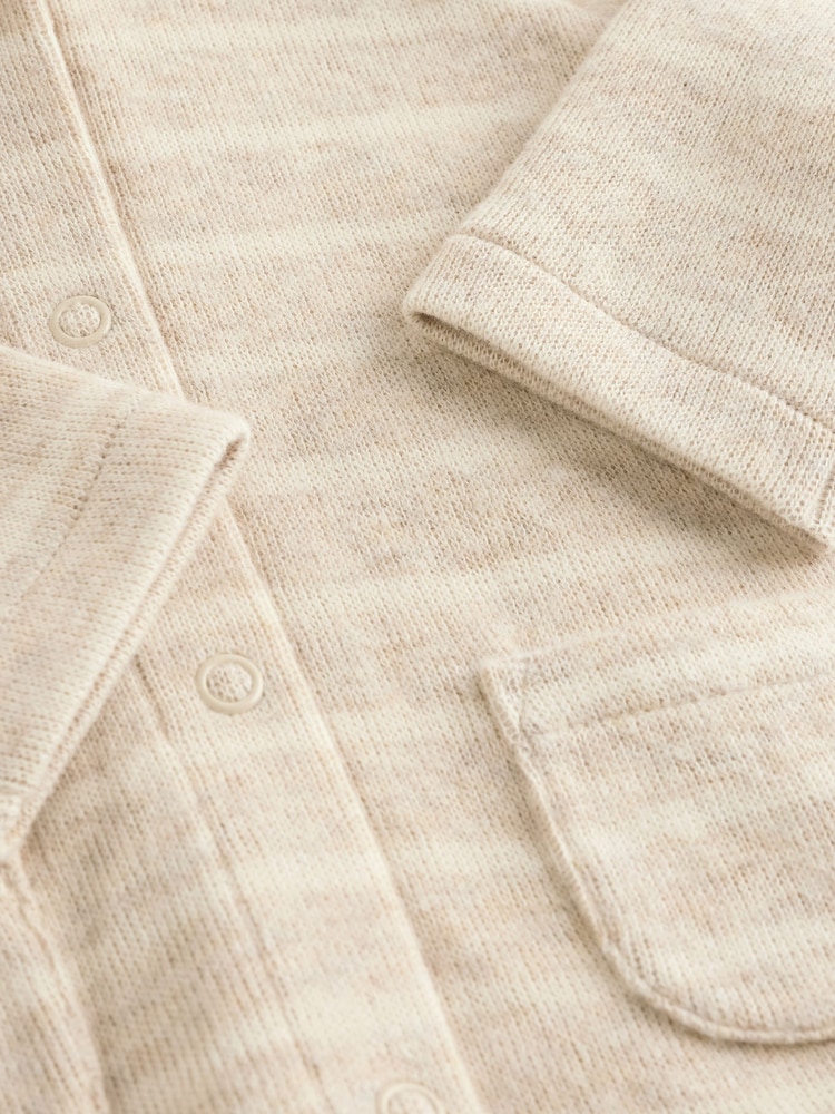 Neutral Striped Slogan Baby Jacket - Image 8 of 9