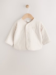 Ecru Quilted Milk Club Baby Jacket - Image 2 of 6