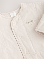 Ecru Quilted Milk Club Baby Jacket - Image 4 of 6