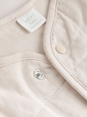 Ecru Quilted Milk Club Baby Jacket - Image 6 of 6
