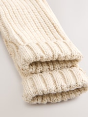 Neutral Chunky Knitted Embroidered Baby Cardigan - Image 6 of 6