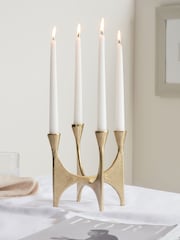 Gold Metal Candelabra - Image 1 of 7