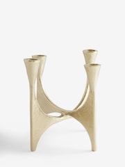 Gold Metal Candelabra - Image 4 of 7